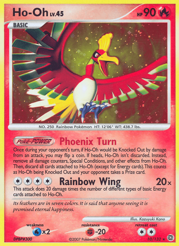 Ho-Oh Secret Wonders card