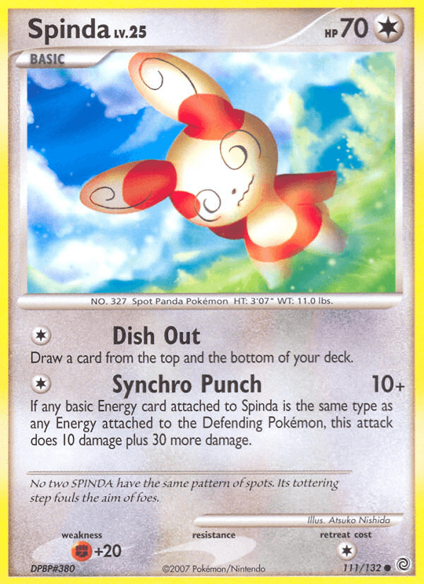 Spinda Secret Wonders card