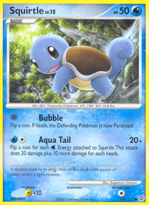 Squirtle Secret Wonders card
