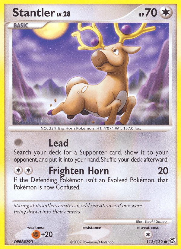 Stantler Secret Wonders card