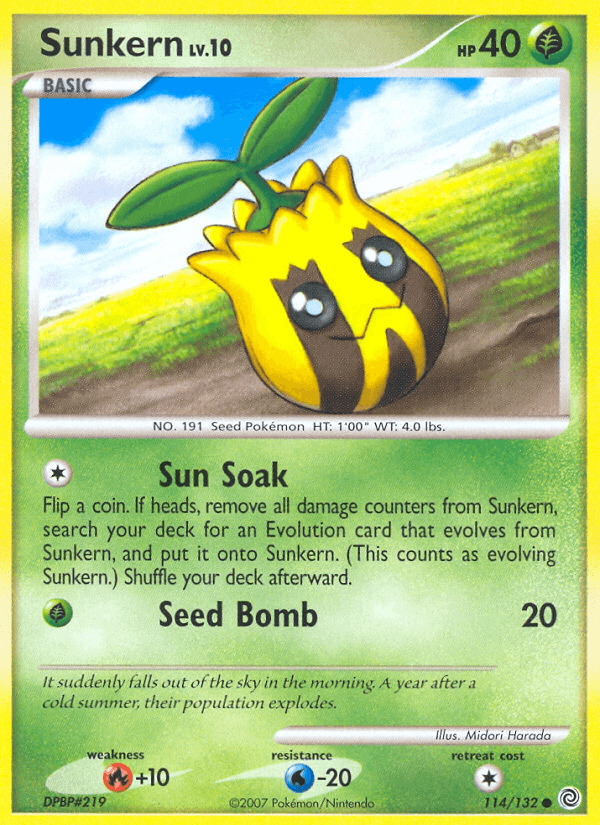Sunkern Secret Wonders card