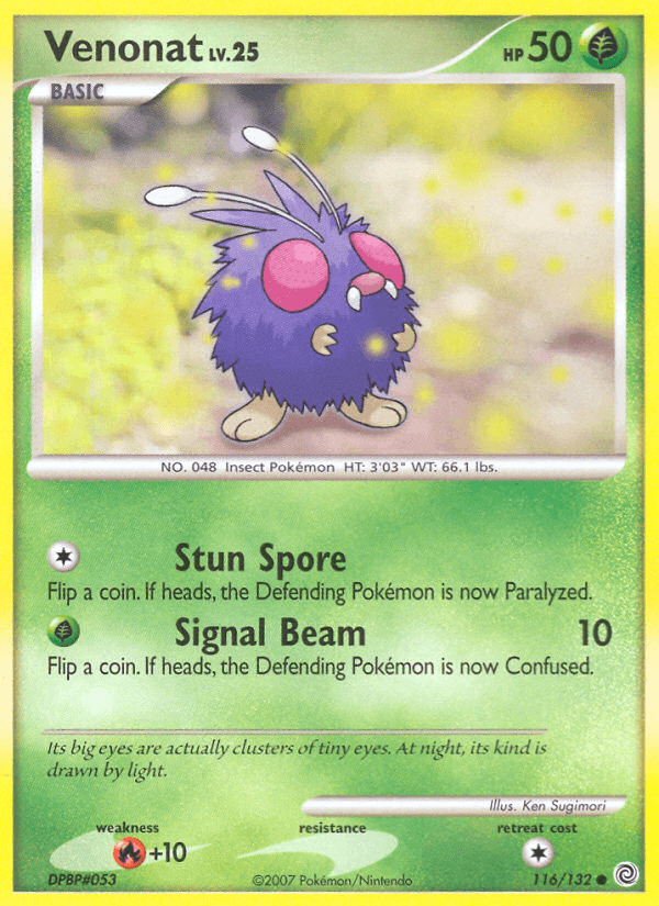 Venonat Secret Wonders card