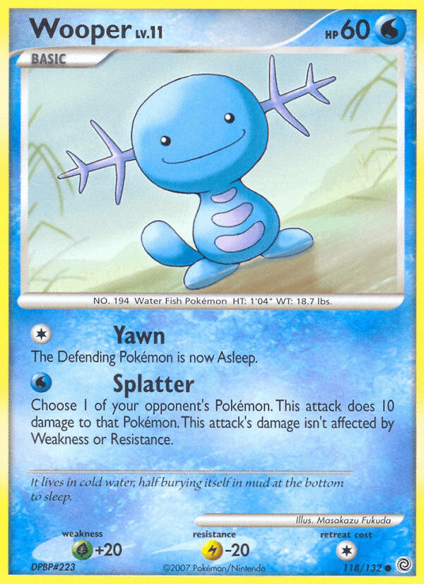 Wooper Secret Wonders card
