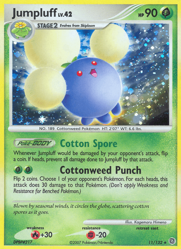 Jumpluff Secret Wonders card