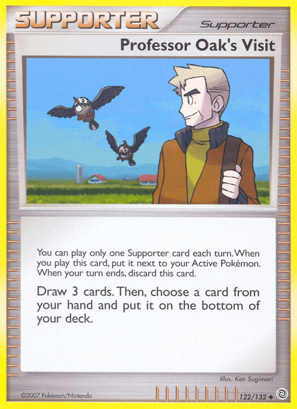 Professor Oak's Visit Secret Wonders card