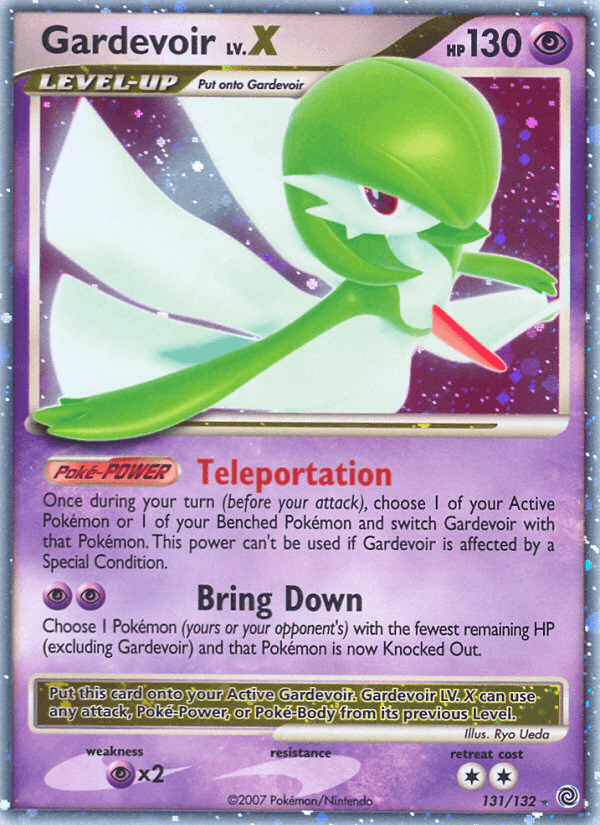 Gardevoir LV.X Secret Wonders card
