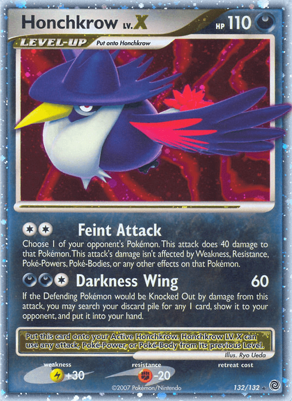 Honchkrow LV.X Secret Wonders card