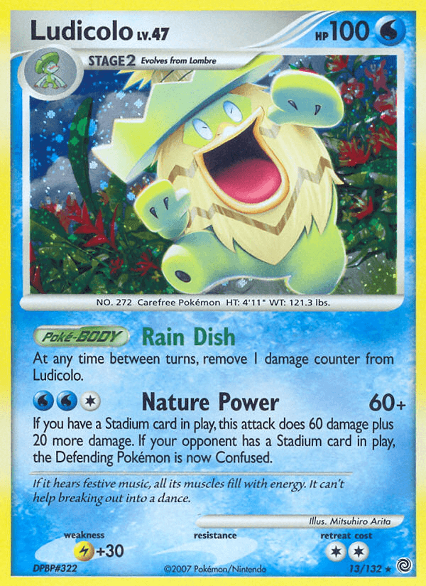 Ludicolo Secret Wonders card