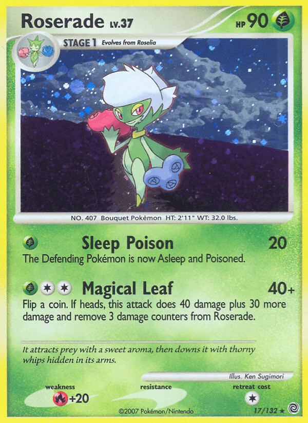 Roserade Secret Wonders card