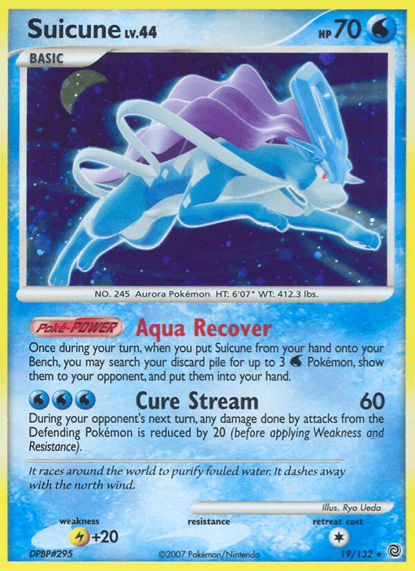 Suicune Secret Wonders card