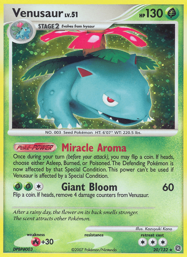 Venusaur Secret Wonders card