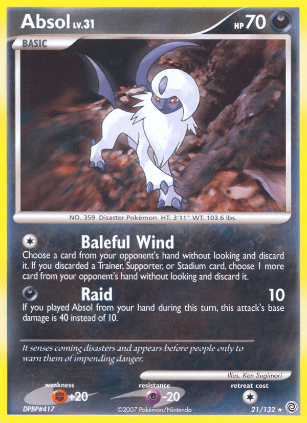 Absol Secret Wonders card