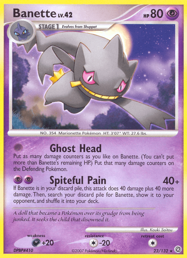 Banette Secret Wonders card