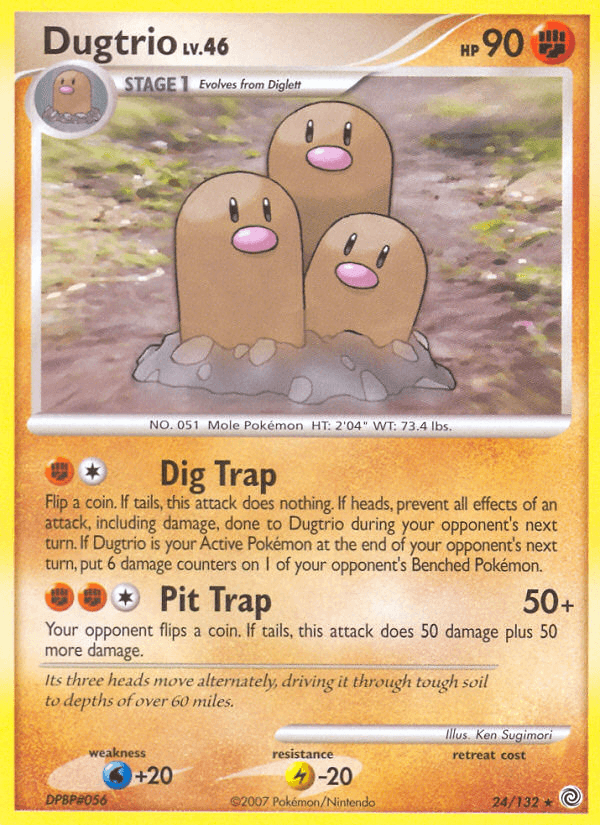 Dugtrio Secret Wonders card