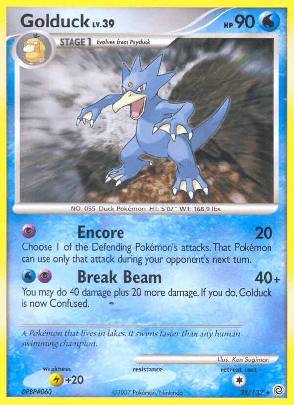 Golduck Secret Wonders card