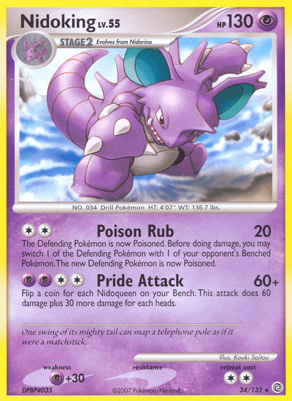 Nidoking Secret Wonders card