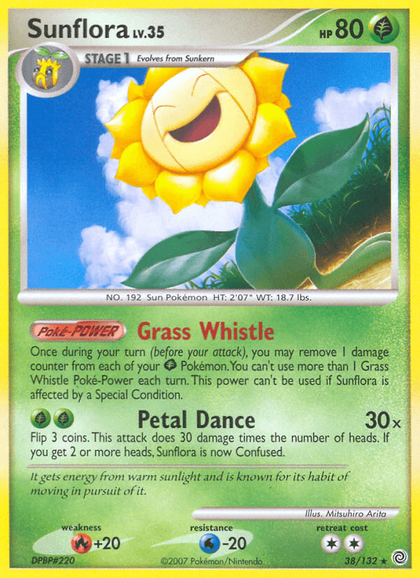 Sunflora Secret Wonders card