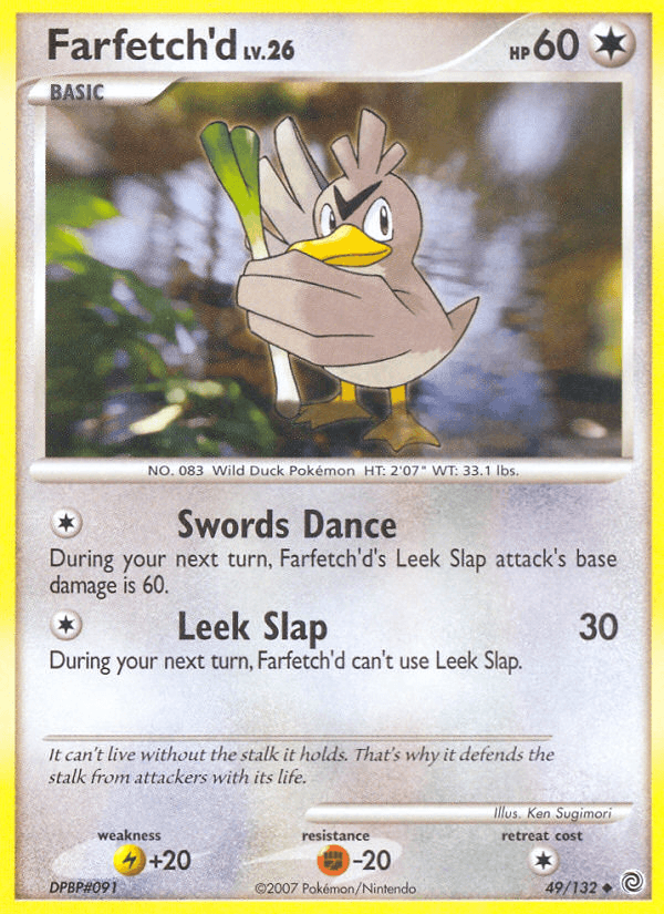 Farfetch'd Secret Wonders card