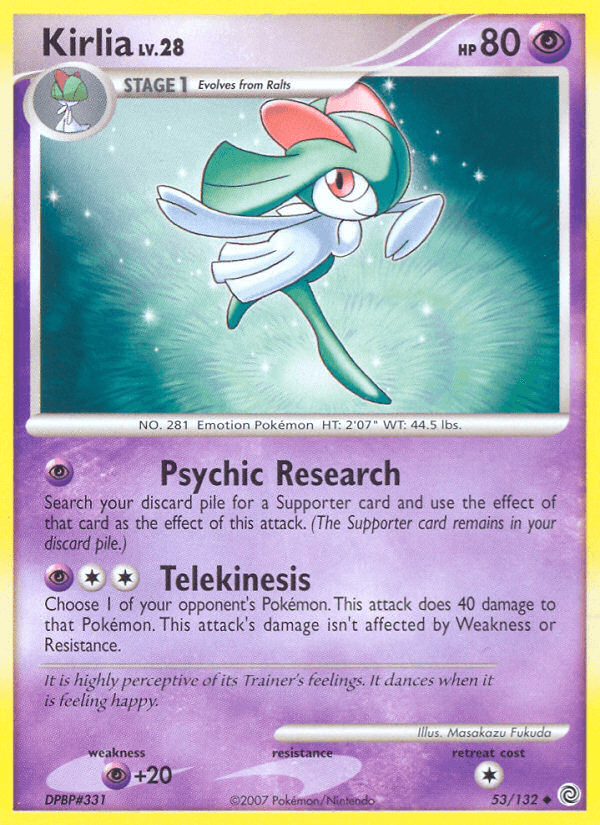 Kirlia Secret Wonders card