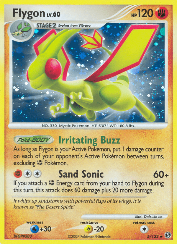 Flygon Secret Wonders card