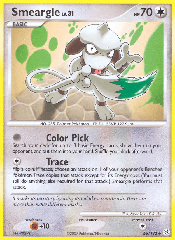 Smeargle Secret Wonders card