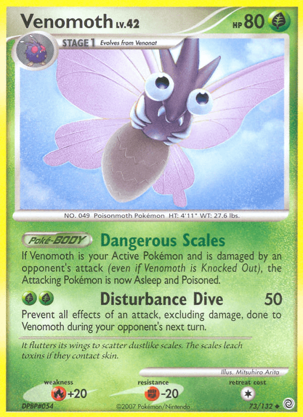 Venomoth 寶可夢 card