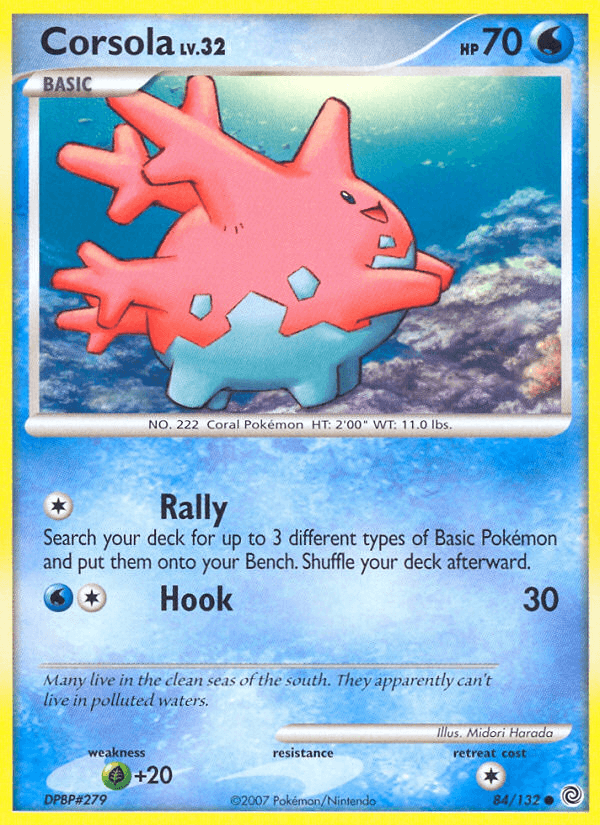 Corsola Secret Wonders card