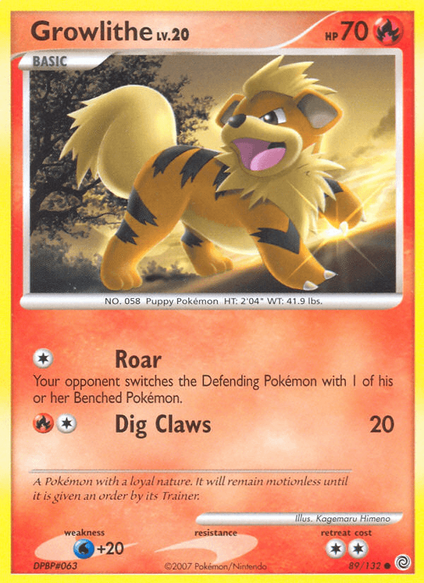 Growlithe Secret Wonders card