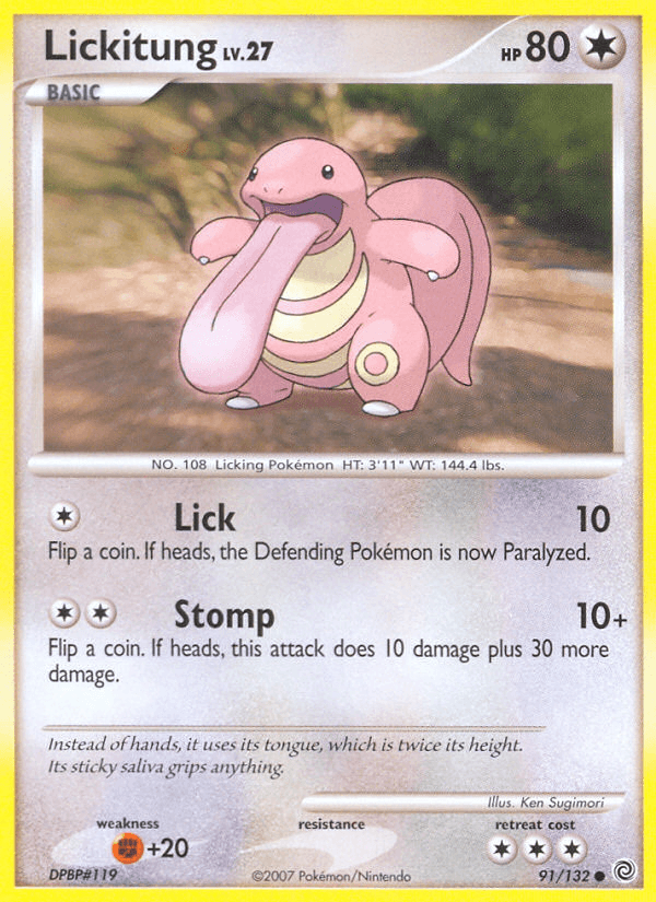 Lickitung Secret Wonders card