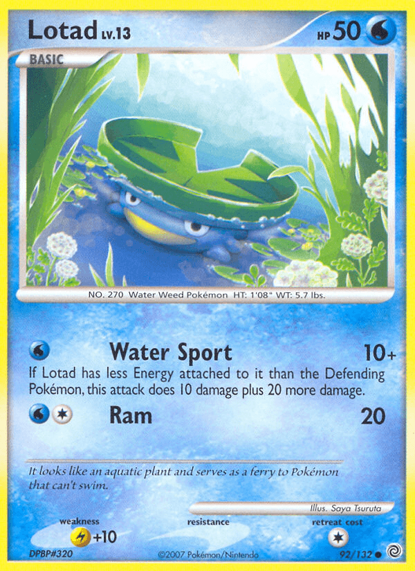 Lotad 寶可夢 card