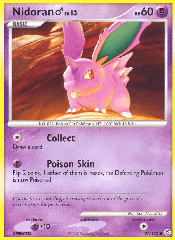 Nidoran ♂ Secret Wonders card