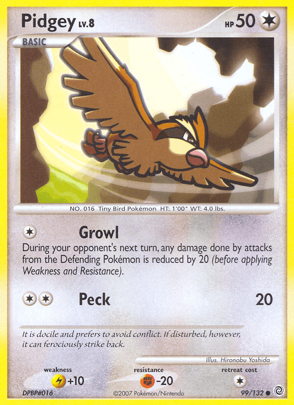 Pidgey Secret Wonders card