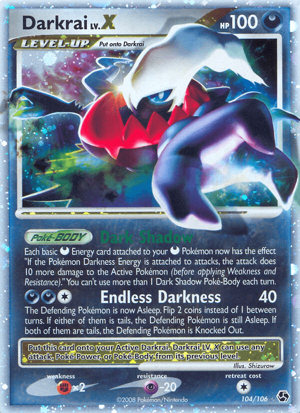 Darkrai LV.X Great Encounters card