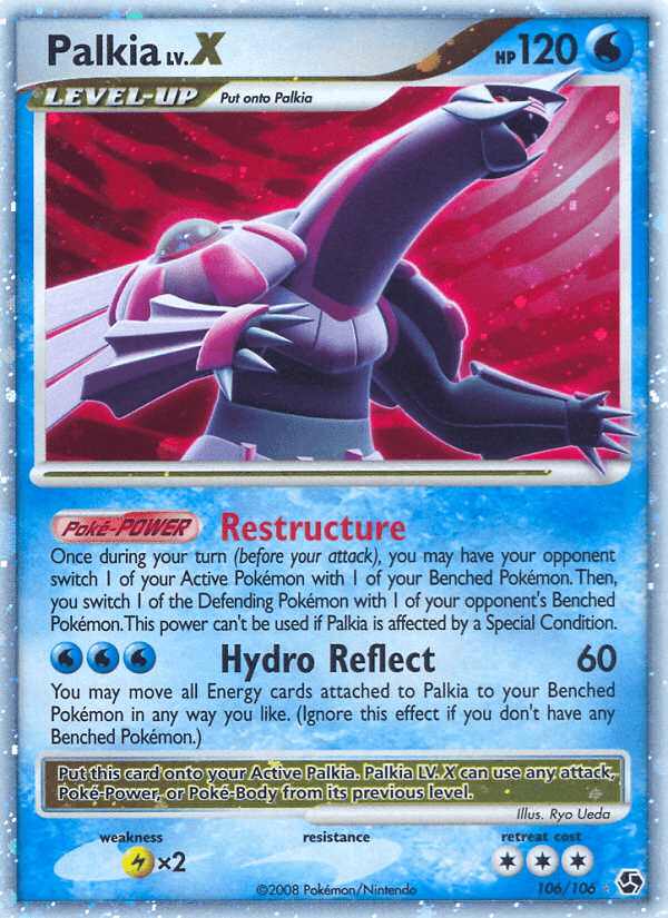 Palkia LV.X Great Encounters card