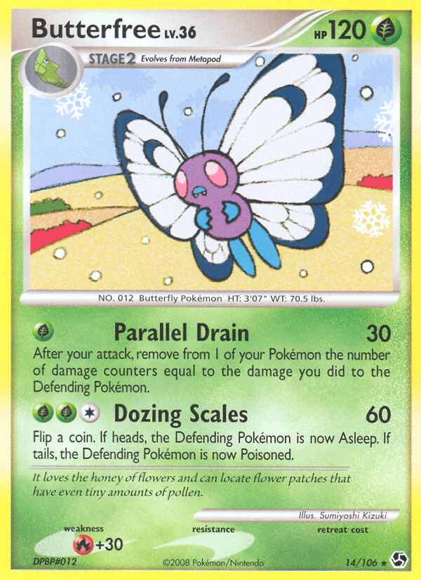 Butterfree Great Encounters card