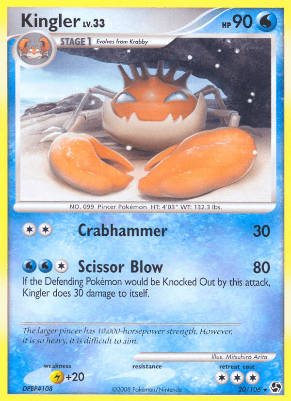 Kingler Great Encounters card