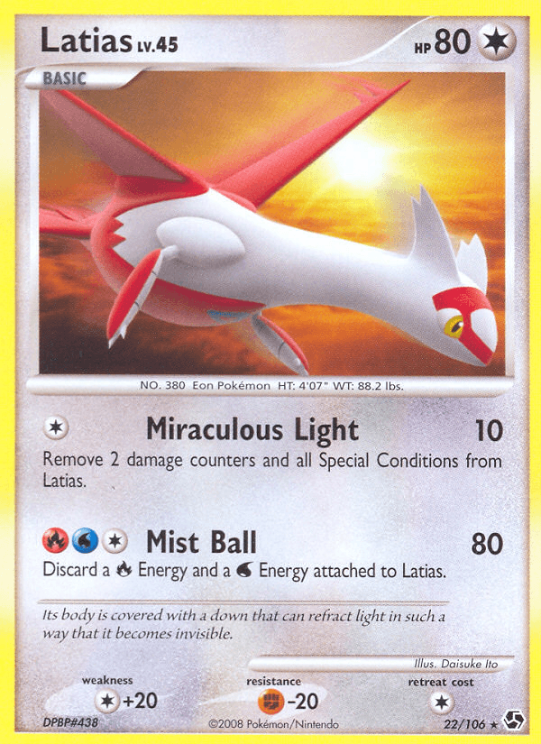 Latias Great Encounters card