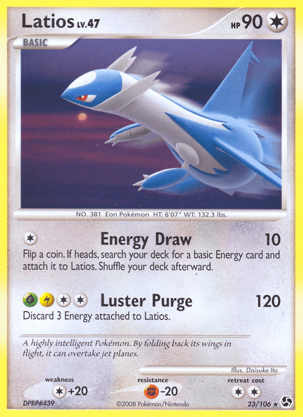 Latios Great Encounters card