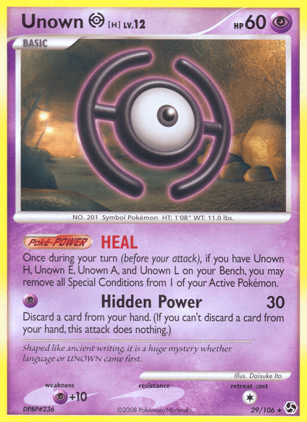 Unown [H] Great Encounters card