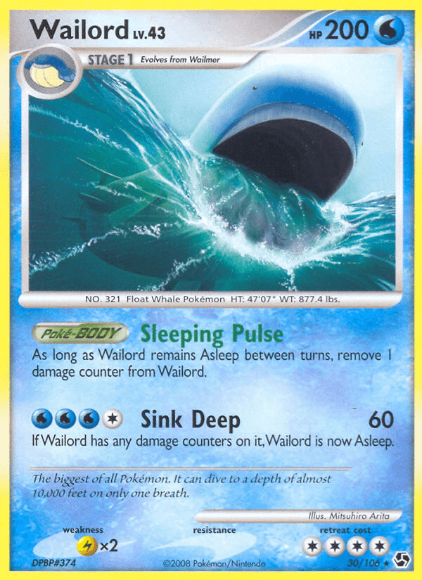 Wailord Great Encounters card