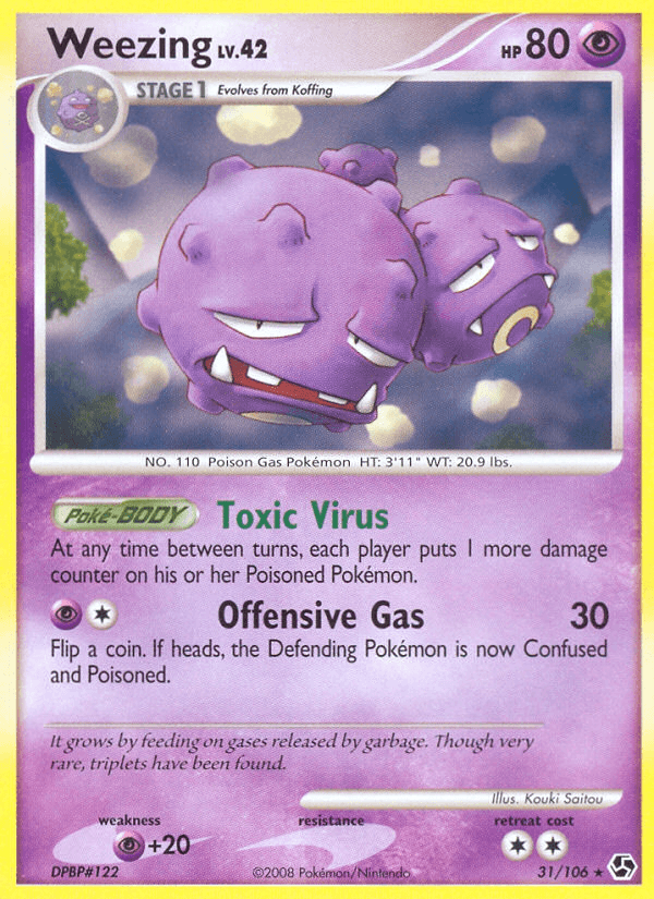 Weezing Great Encounters card