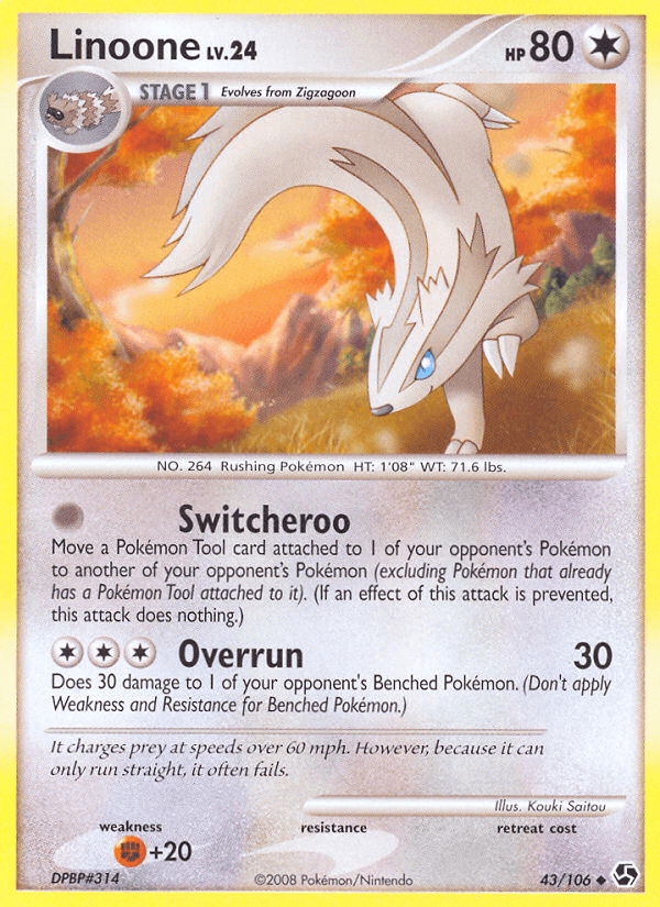 Linoone Great Encounters card