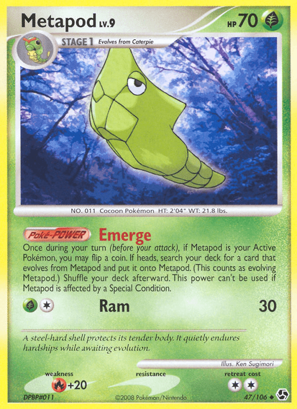 Metapod Great Encounters card