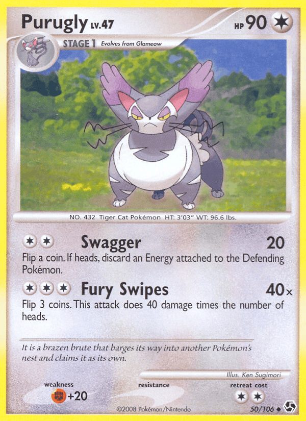 Purugly Great Encounters card