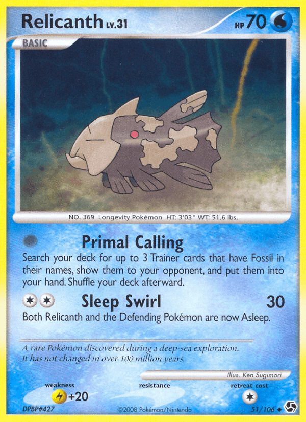 Relicanth Great Encounters card