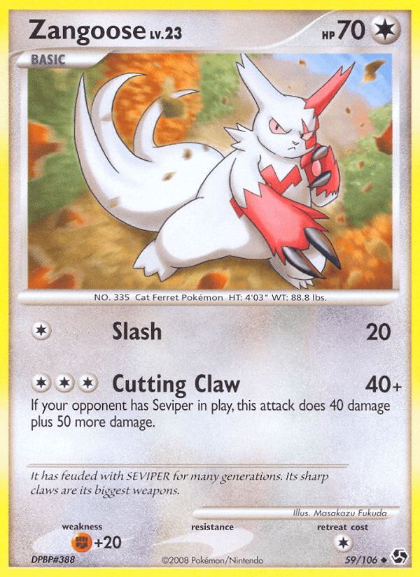 Zangoose Great Encounters card
