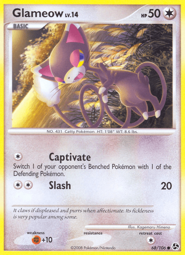 Glameow Great Encounters card