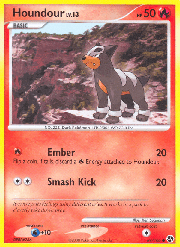 Houndour Great Encounters card