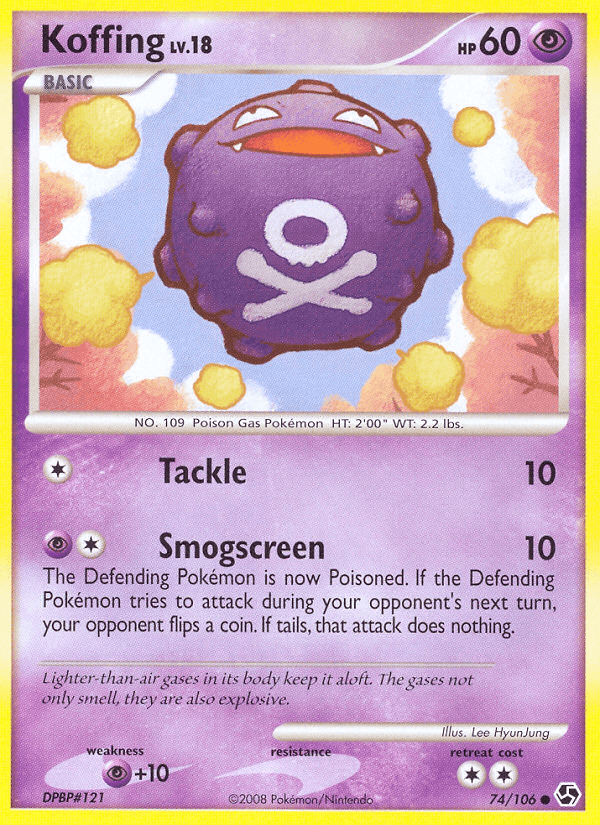 Koffing Great Encounters card