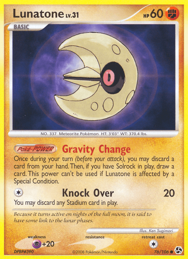 Lunatone Great Encounters card